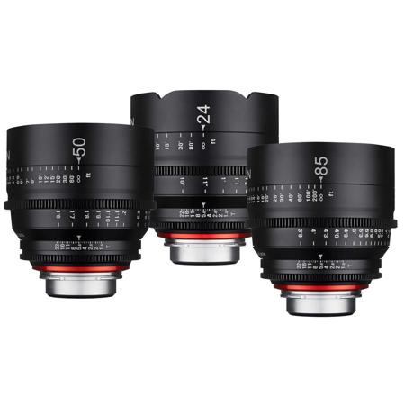 Rokinon Xeen 24mm, 50mm & 85mm T1.5 Pro Cine 3-Lens Kit for Canon EF