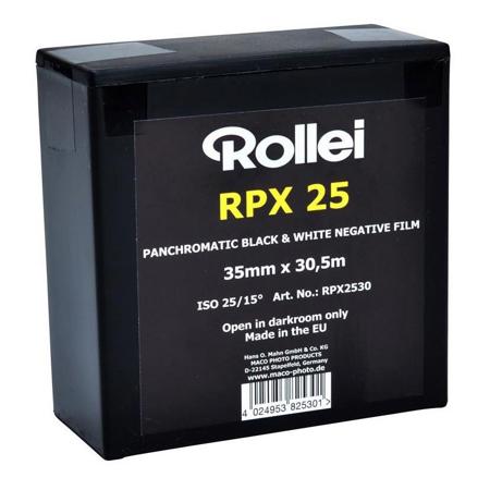Rollei RPX 25 Black and White Negative Film (35mm Roll Film, 100' Roll)