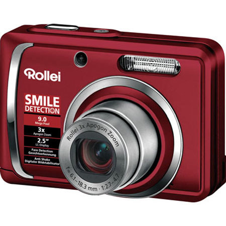 Rollei Compactline 90 9 Megapixel Digital Camera, Red