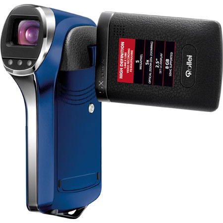 Rollei Movieline DV5 Full HD Camcorder, 5MP Sensor,Blue