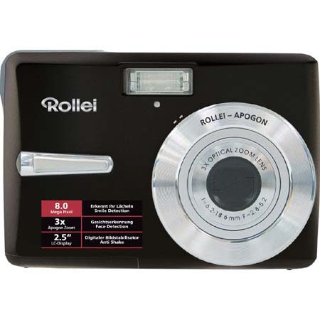 Rollei RCP-S8 Digital Camera w/ 8MP, 3x Opt/4x Dig Zoom
