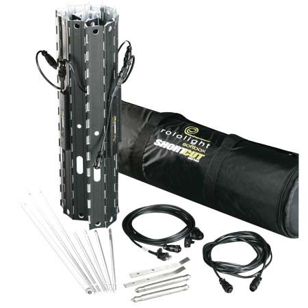 Rololight PRO-KIT 8 Bank 25", with 21"/53cm 24 Watt Daylight Balanced 4100K Fluorescent Tubes