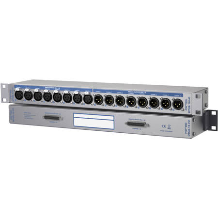RME DTOX-16 I/O Breakout Panel with 8x XLR Inputs to 25-Pin Sub-D and 8x XLR Outputs to 25-Pin Sub-D Connector