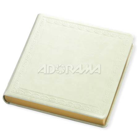 Renaissance Albums Library Bound Album, 24 Pages holds up to 10x10" Matted Photos, Pearl Durapelle Covers with Embossing, Pearl Pages, Gold Gilding