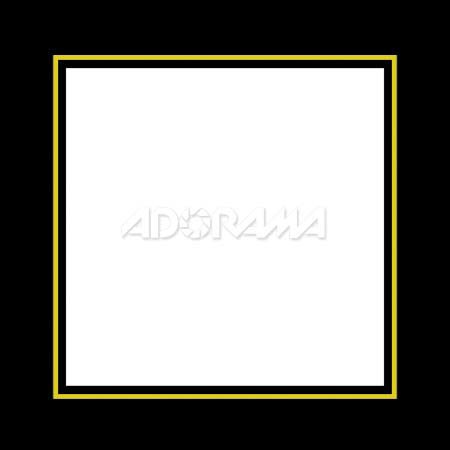 Renaissance Albums - Slip-In Mat, Black with Gold Stamping, 1-5x5 Square Opening, 1 Mat