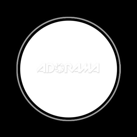 Renaissance Albums - Slip-In Mat, Black with Silver Stamping, 1-5x5 Circle Opening, 1 Mat