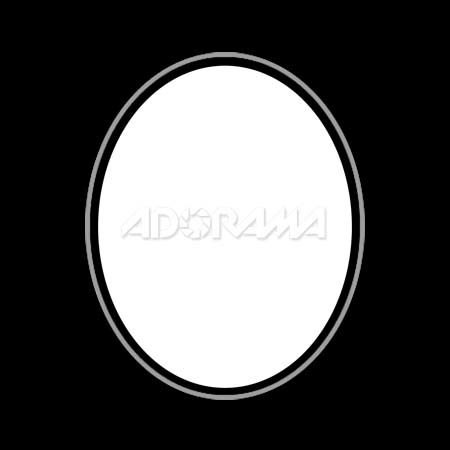 Renaissance Albums - Slip-In Mat, Pearl with Silver Stamping, 1-4x5 Oval Opening, 1 Mat