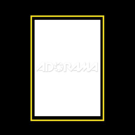 Renaissance Albums - Slip-In Mat, Black with Gold Stamping, 1-3.5x5 Rectangular Opening, 1 Mat