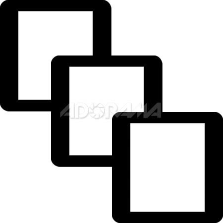 Renaissance Albums - Slip-In Mat, Large, Black with Black Stamping, 1-8x10 Rectangular Opening, 1 Mat (3 Pack)