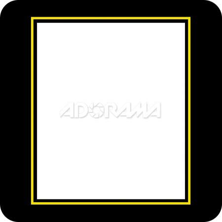 Renaissance Albums Slip-In Mat, Large, Black with Gold Stamping, 1-8x10 Rectangular Opening, 1 Mat