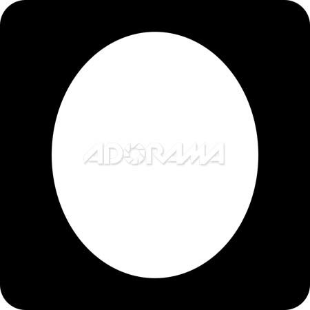 Renaissance Albums Slip-In Mat, Large, Black with Black Stamping, 1-8x10 Oval Opening, 1 Mat