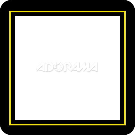 Renaissance Albums Slip-In Mat, Large, Black with Gold Stamping, 1-10x10 Square Opening, 1 Mat