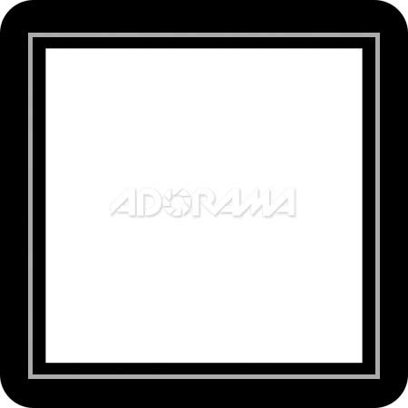 Renaissance Albums Slip-In Mat, Large, Black with Silver Stamping, 1-10x10 Square Opening, 1 Mat