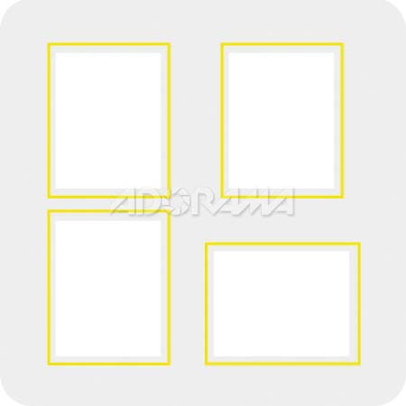Renaissance Albums - Slip-In Mat, Large, Pearl with Gold Stamping, 3-4x5 and 1-5x4 Rectangular Opening, 1 Mat