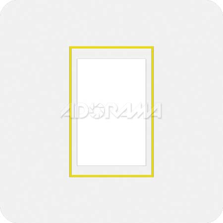 Renaissance Albums - Slip-In Mat, Large, Pearl with Gold Stamping, 1-5x7 Rectangular Opening, 1 Mat