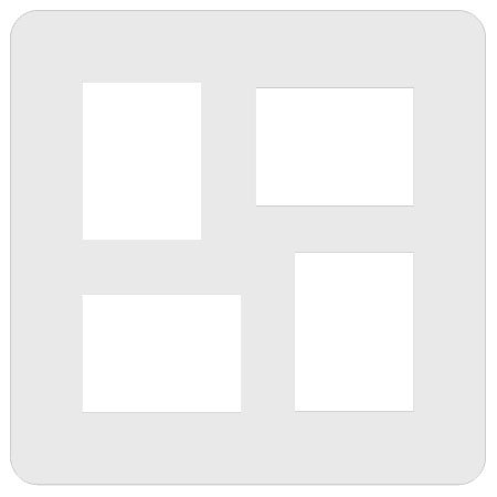 Renaissance Albums - Slip-In Mat, Large, Pearl with No Stamping, 2-4x6 and 2-6x4Rectangular Openings, 1 Mat