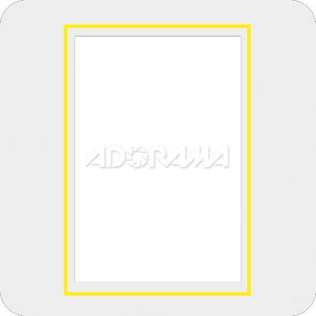 Renaissance Albums - Slip-In Mat, Large, Pearl with Gold Stamping, 1-7x10 Rectangular Opening, 1 Mat