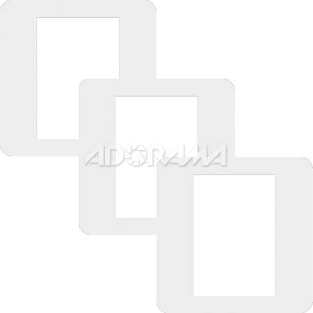 Renaissance Albums - Slip-In Mat, Large, Pearl with No Stamping, 1-7x10 Rectangular Opening, 1 Mat (3 Pack)