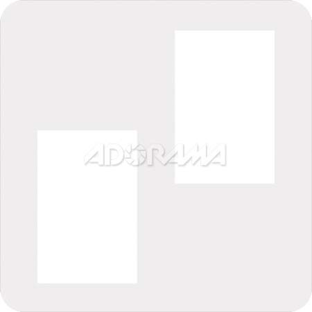 Renaissance Albums - Slip-In Mat, Large, Pearl with No Stamping, 2-5x7 Rectangular Openings, 1 Mat