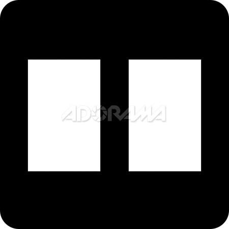 Renaissance Albums Slip-In Mat, Large, Black with Black Stamping, 2-5x7 Rectangular Openings, 1 Mat