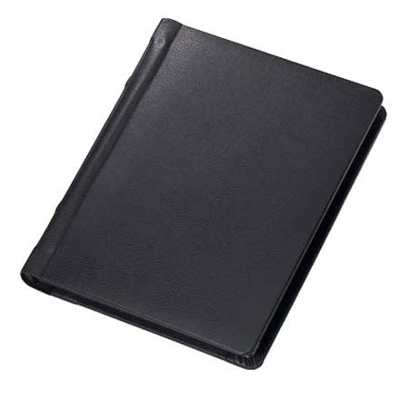 Renaissance Albums The Ventura, Bound Album with 10 Peel & Mount 4x6" Matted Pages, Black Polyurethane Covers with Black Pages.