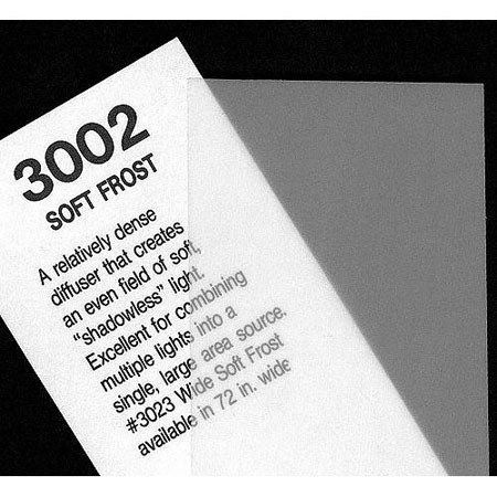 Rosco 3002 Cegel Soft Frost, 20x24 Sheet