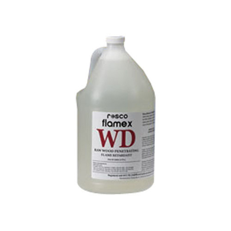 Rosco Flamex WD Flame Retardant for Raw Wood, 1 Gallon (3.79 Liters)