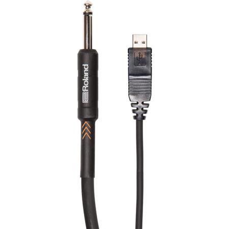 Roland Black Series 10' Interconnect USB Cable, 1/4" Male - USB Type-A Connector