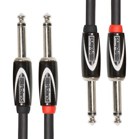 Roland Black Series 3' Dual Interconnect Cable, 1/4-1/4" Connector