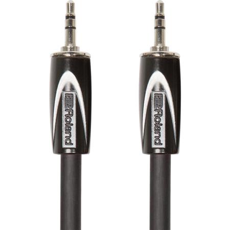 Roland Black Series 5' Stereo Interconnect Cable, 1/8" TRS to 1/8" TRS Connector