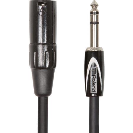 Roland Black Series 5' Balanced Interconnect Cable, 1/4" TRS Male to XLR Male Connector