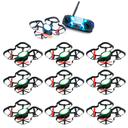 Programmable drone with sales camera