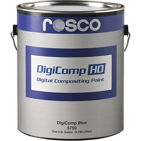 Rosco DigiComp HD Digital Compositing Paint, Ultra-Flat, 5 Gallons, Blue
