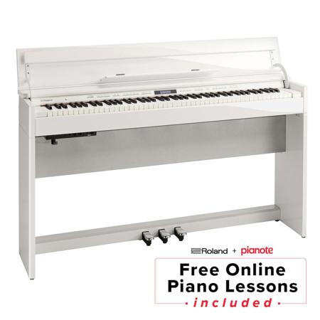 Roland DP603 88-Key Digital Home Piano, Polished White