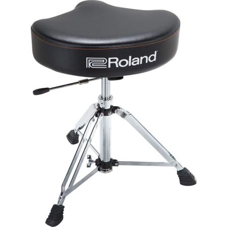 Roland Saddle Drum Throne with Vinyl Seat Top and Hydraulic Height Adjustment