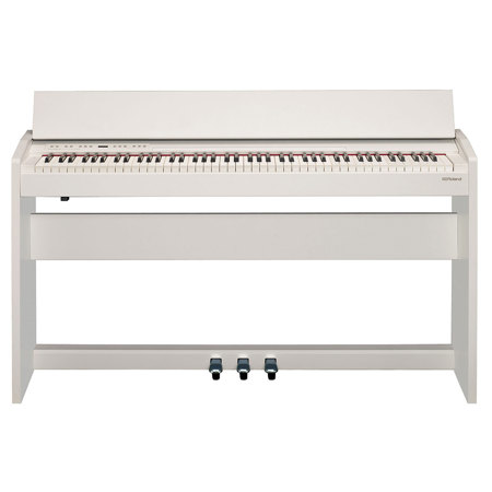 Roland F-140R Digital Piano with Stand, Satin White