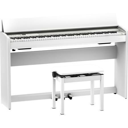 Roland F701 88 Keys SuperNATURAL Streamlined Digital Piano, White