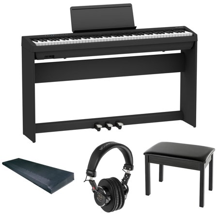 Roland FP-30X 88-Key Portable Digital Piano, Black with Stand, Pedal, Bench  FP-30X-BK B