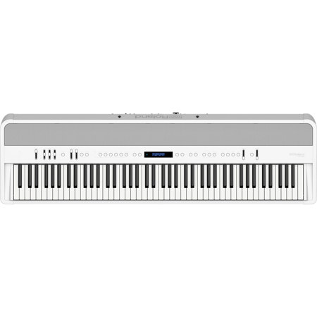 Roland FP-90 88 Key Digital Piano with Stand and Pedal, White