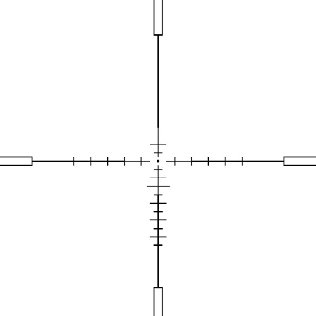 Rudolph Optics 4-12x50 Hunter H1 Riflescope, T3 Reticle, 1" Tube Diameter