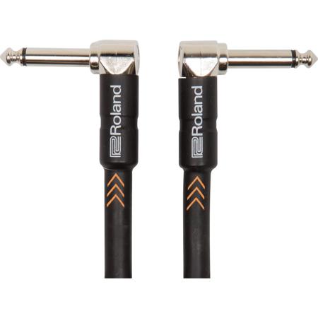 Roland Black Series 6" Instrument Cable, Angled 1/4" Jack