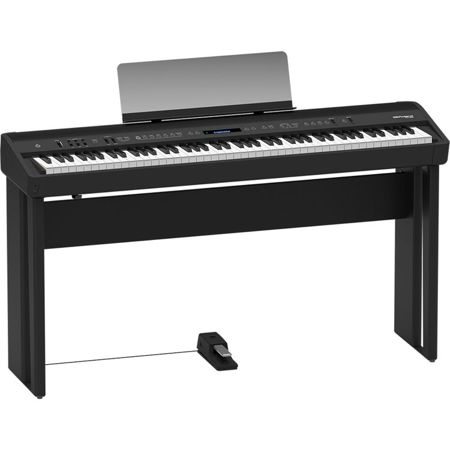 Roland FP-90X 88-Key Portable Digital Piano, Black with Stand