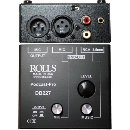 Rolls DB227 Podcast Pro Microphone/Source Passive Mixer