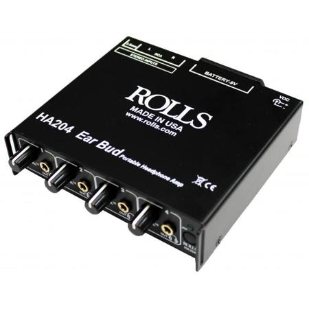 Rolls HA204p Portable 4-Channel Battery Operated Headphone Amplifier