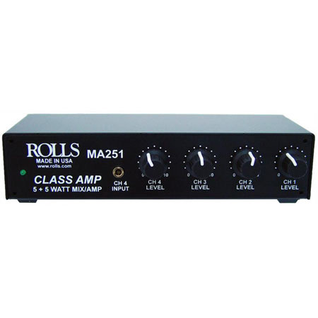 Rolls MA251H Compact Stereo 20W Class D Mixer Amplifier