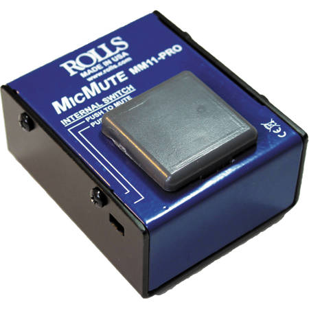Rolls MM11 PRO Switchable Microphone Mute/Talk Professional Microphone Switch