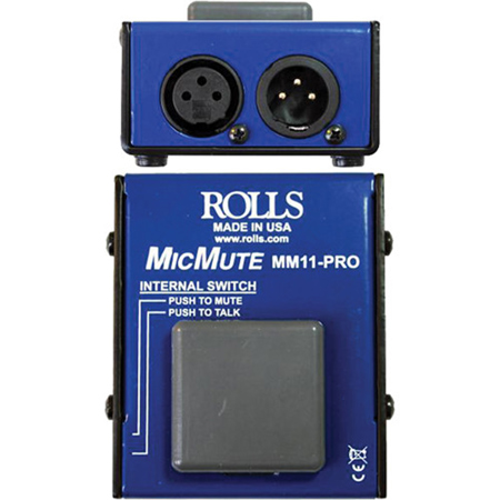 Rolls MM11 PRO Switchable Microphone Mute/Talk Professional