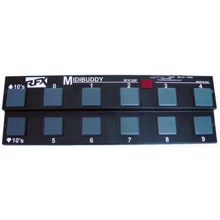 Rolls MP128 MidiBuddy Midi Pedal Board for Keyboard and Guitar Players