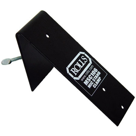 Rolls MSC106 Microphone Stand Clamp for Accessories, with Shafts Up to 5/8" Diameter, Heavy Metal (.090 Steel)