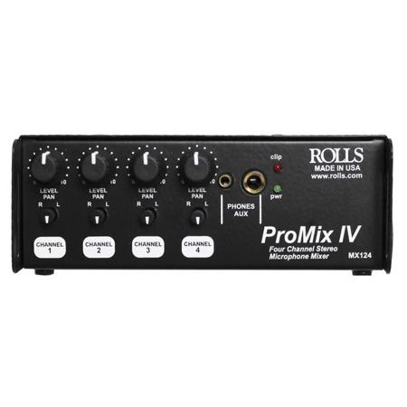 Rolls MX124 Portable 4 Channel Stereo Mixer